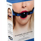 WhipSmart Deluxe Ball Gag - Black/Blue