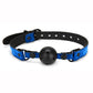 WhipSmart Deluxe Ball Gag - Black/Blue