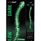 WhipSmart Dual Ended Beaded Glass Dildo - Clear/Glow In The Dark - 6.5in