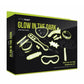 WhipSmart Glow In The Dark All In One Bondage - Glow In The Dark/Green - 12 Piece/Set