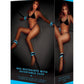 WhipSmart Glow In The Dark Bed Restraints with Adjustable Cuff - Blue/Glow In The Dark