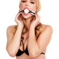 WhipSmart Glow In The Dark Deluxe Silicone Ball Gag - Glow In The Dark/Green
