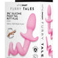 WhipSmart Play Tails Silicone Piggy Tail - Pink - 3in