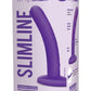 WhipSmart Rechargeable Silicone Slimline Dildo - Purple - 5in