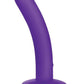 WhipSmart Rechargeable Silicone Slimline Dildo - Purple - 5in