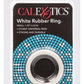 White Rubber Cock Ring - White - Small