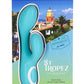 Wonderlust St Tropez Rechargeable Silicone Dual Vibrator - Teals - Teal