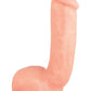 X5 Hard On Dildo with Balls - Vanilla - 8.75in