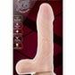 X5 Southern Comfort Dildo with Balls - Vanilla - 8.5in