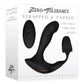 Zero Tolerance Strapped and Tapped Silicone Vibrating Prostate Stimulator with Remote Control - Black