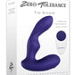 Zero Tolerance The Rocker Rechargeable Silicone Vibrating Prostate Massager with Remote Control - Navy Blue/Purple