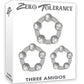 Zero Tolerance Three Amigos Beaded Cock Ring Kit - Smoke - 3 Piece Kit