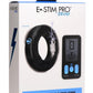 Zeus Vibrating and E-Stim Rechargeable Silicone Cock Ring with Remote Control - Black - 45mm