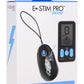 Zeus Vibrating and E-Stim Rechargeable Silicone Egg with Remote Control - Black