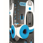 ZOLO Blow Gun Rechargeable Silicone Masturbator - Blue/White