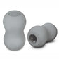 ZOLO Squeezable Mini Double Bubble Masturbator - Gray/Grey