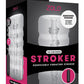 ZOLO The Girlfriend Stroker Squeezable Vibrating Masturbator with Bullet - Clear